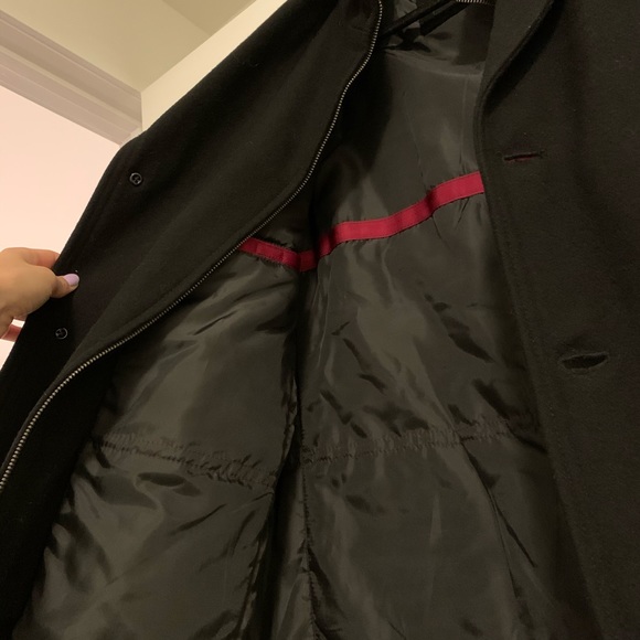 Men’s Classic Black Wool Peacoat size M - Picture 7 of 10